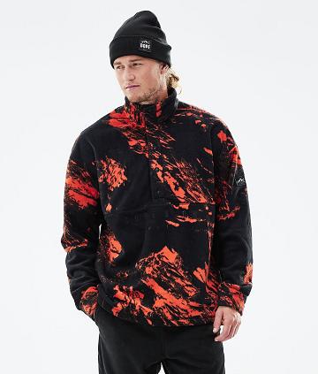 Dope Comfy 2021 Paint Muške Fleece Narančaste | HR1497KI