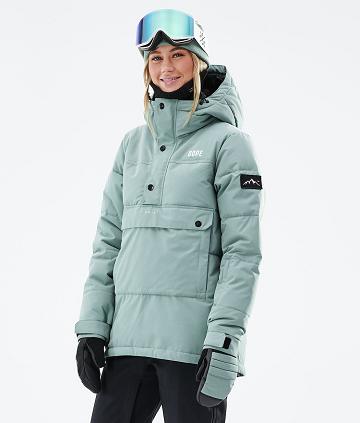 Dope Puffer W 2021 Ženske Jakne Za Snowboard Zelene | HR1970VD