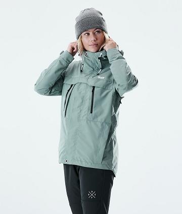 Dope Trekker W Ženske Outdoor Jackets Zelene | HR2220DN