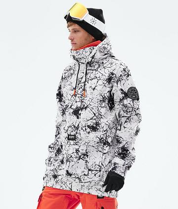 Dope Wylie Patch Muške Jakne Za Snowboard Bijele Crne | HR1294VD