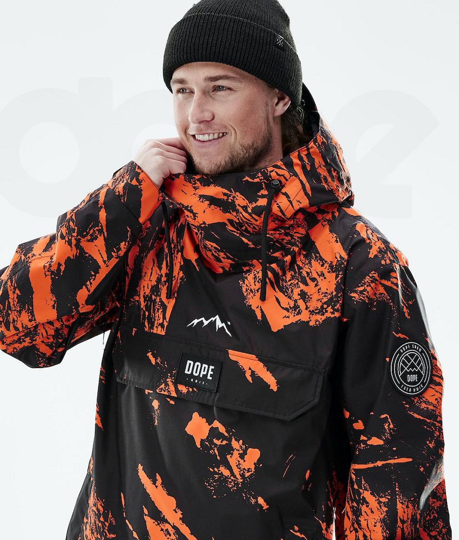 Dope Blizzard Light Paint Muške Outdoor Jackets Narančaste | HR1158JJ