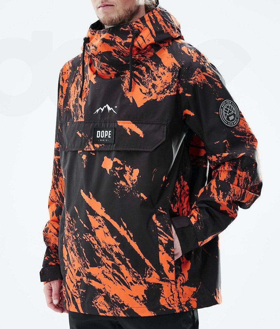 Dope Blizzard Light Paint Muške Outdoor Jackets Narančaste | HR1158JJ