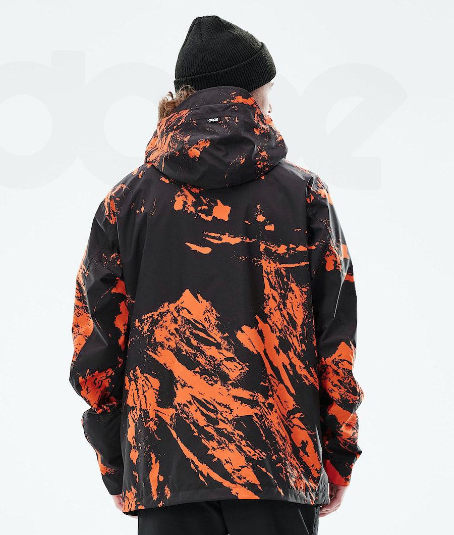 Dope Blizzard Light Paint Muške Outdoor Jackets Narančaste | HR1158JJ