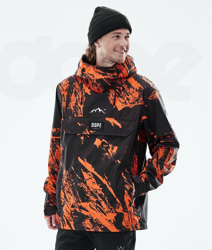 Dope Blizzard Light Paint Muške Outdoor Jackets Narančaste | HR1158JJ