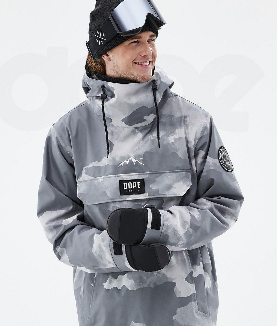 Dope Blizzard Muške Jakne Za Snowboard Sive Maskirne | HR1235HK