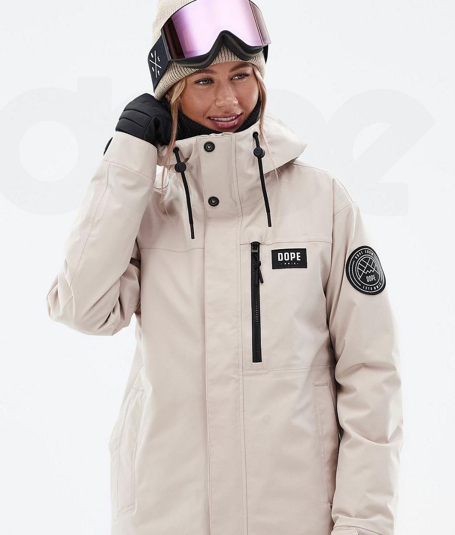 Dope Blizzard W Full Zip Ženske Jakne Za Snowboard Smeđe | HR1928UT