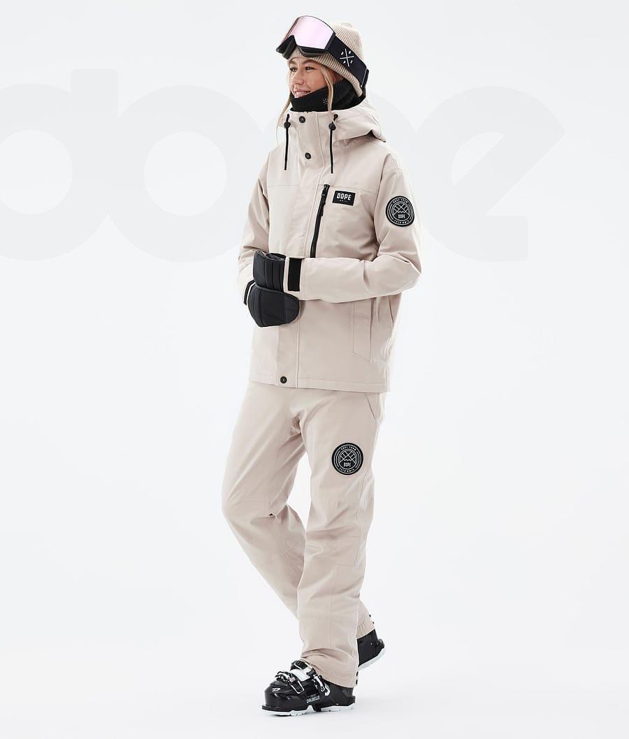 Dope Blizzard W Full Zip Ženske Skijaške Jakne Smeđe | HR2097ZG