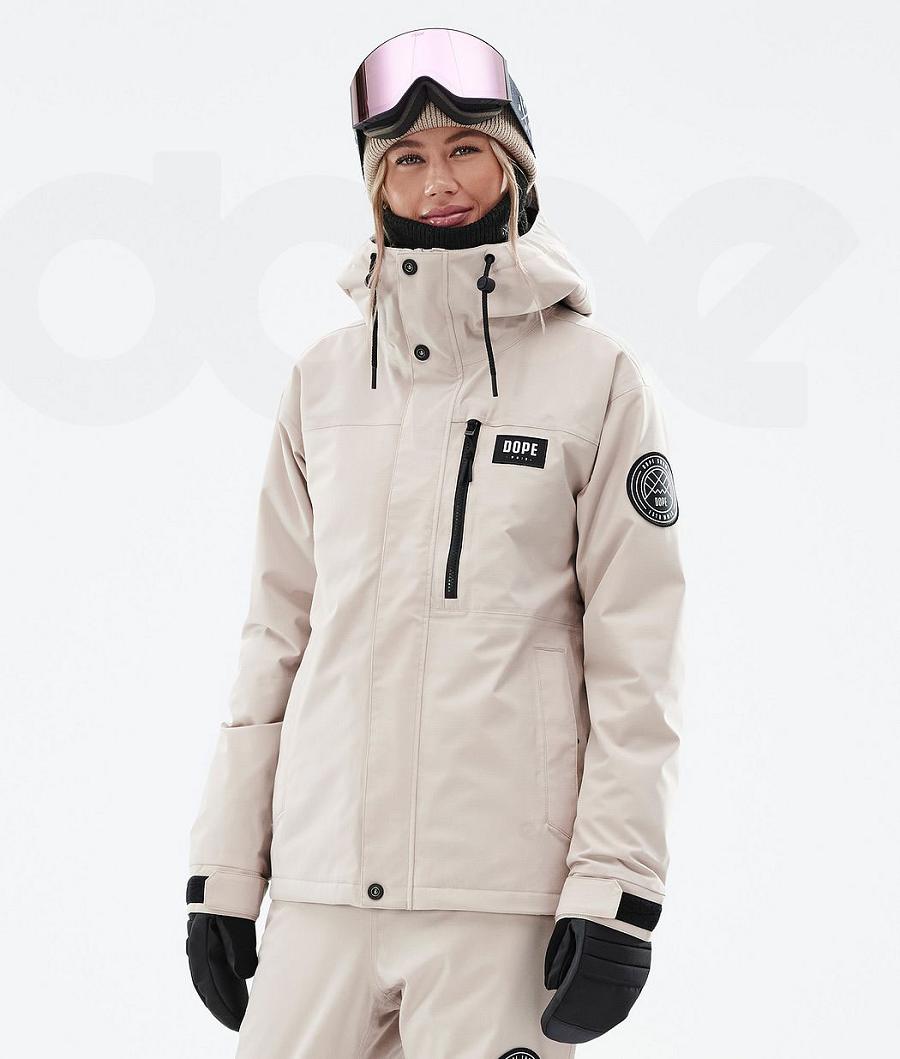 Dope Blizzard W Full Zip Ženske Skijaške Jakne Smeđe | HR2097ZG