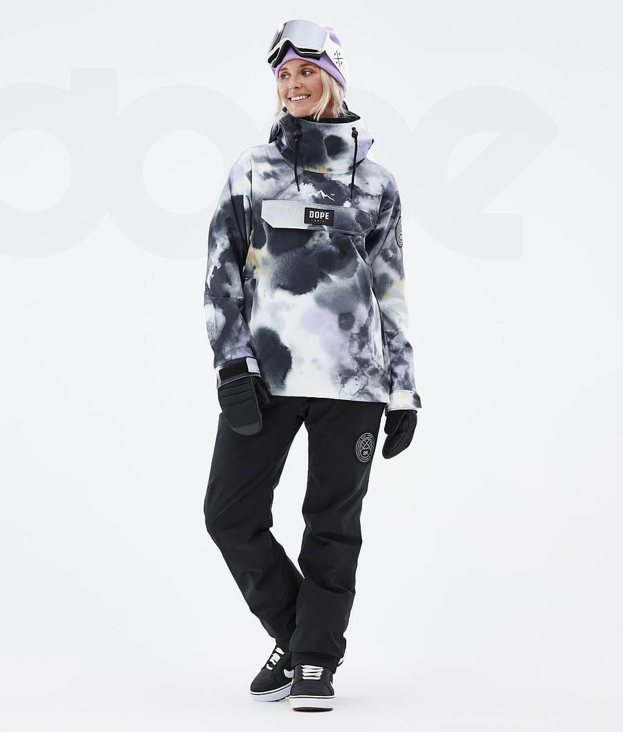 Dope Blizzard W Tiedye Ženske Jakne Za Snowboard Crne Ljubičaste | HR1942XF