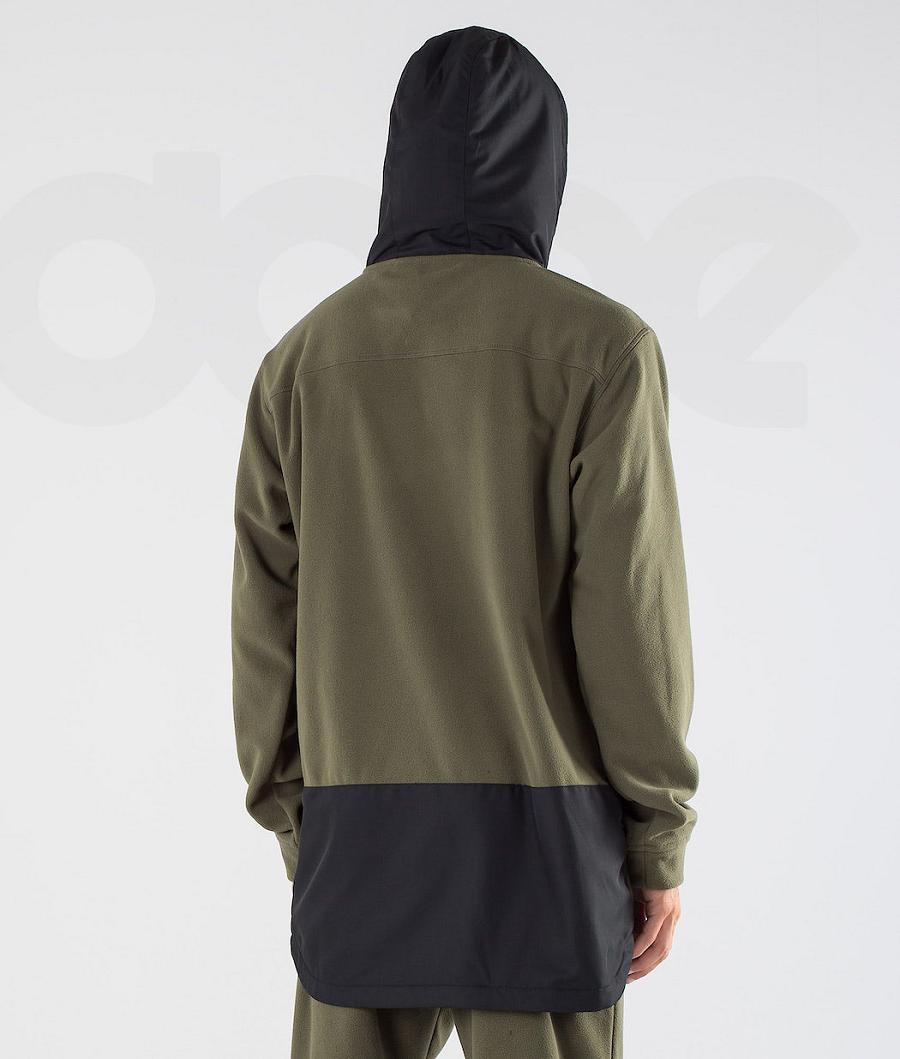 Dope Loyd Muške Fleece Crne Maslinasto Zelene Zelene | HR1509RW