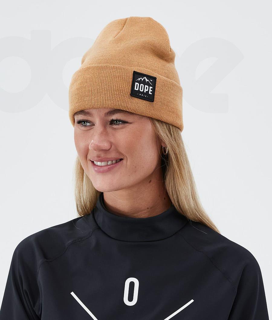 Dope Paradise Ženske Beanie Kaki Boja Žute | HR2490KI