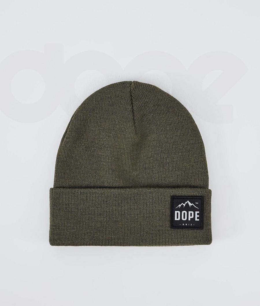 Dope Paradise Ženske Beanie Maslinasto Zelene Zelene | HR2492HK