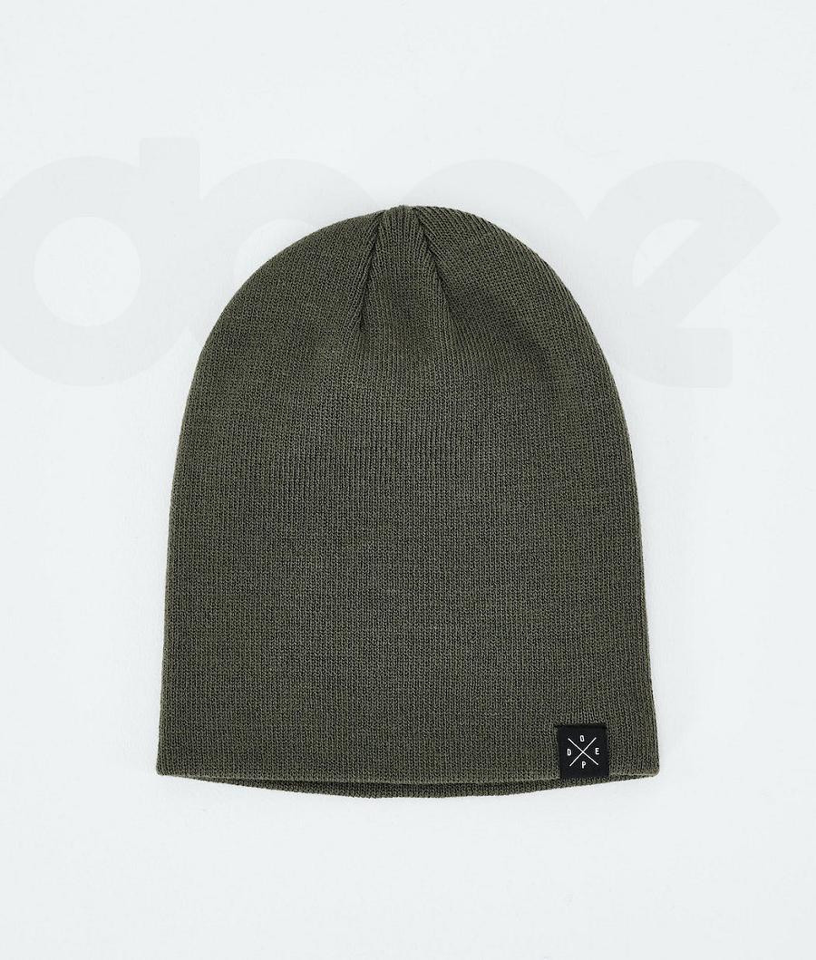 Dope Solitude 2021 Muške Beanie Maslinasto Zelene Zelene | HR1681ZG