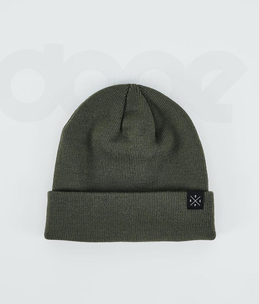 Dope Solitude 2021 Muške Beanie Maslinasto Zelene Zelene | HR1681ZG