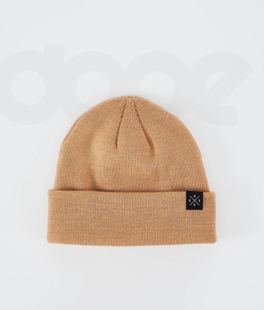 Dope Solitude Muške Beanie Kaki Boja Žute | HR1674DN