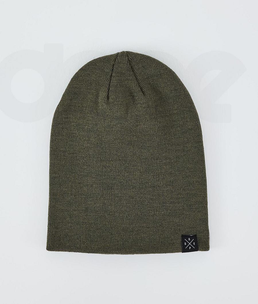 Dope Solitude Muške Beanie Maslinasto Zelene Zelene | HR1670OR