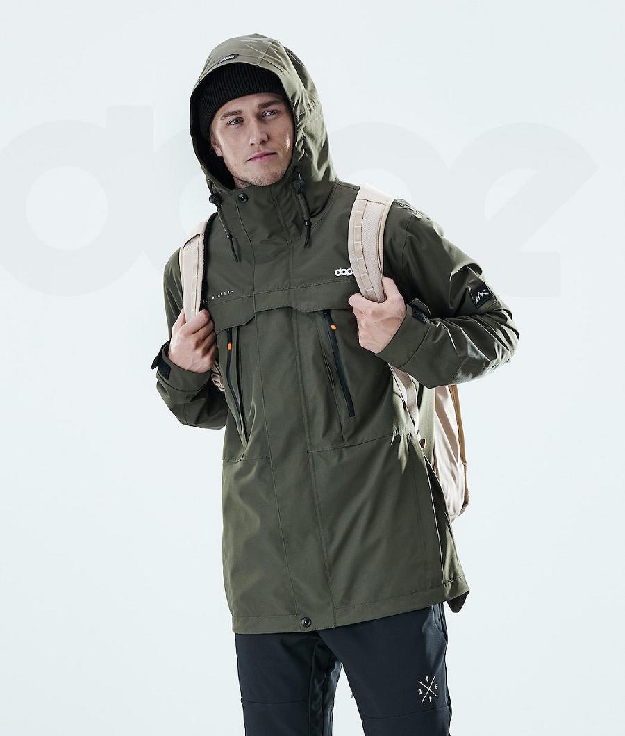 Dope Trekker Muške Outdoor Jackets Maslinasto Zelene Zelene | HR1177PQ