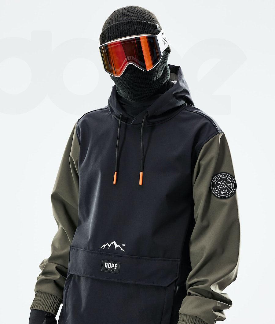 Dope Wylie Patch Muške Jakne Za Snowboard Crne Zelene | HR1293CE