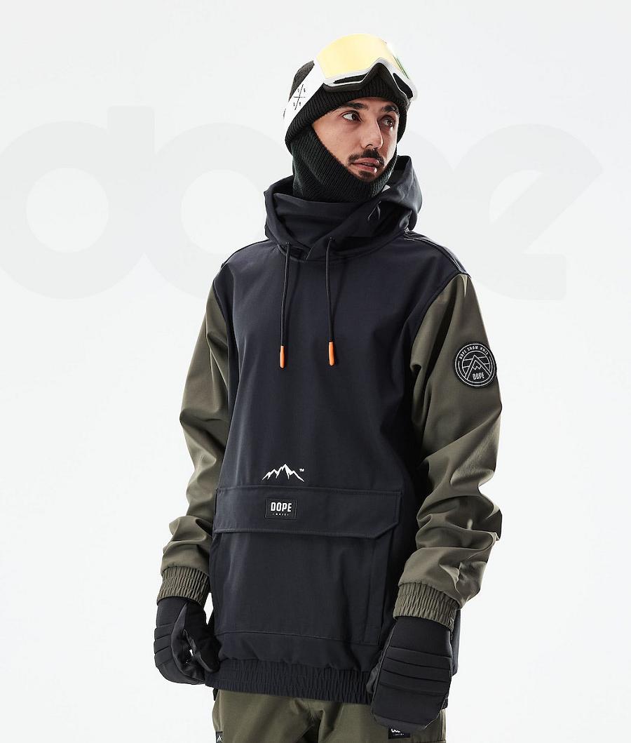 Dope Wylie Patch Muške Jakne Za Snowboard Crne Zelene | HR1293CE